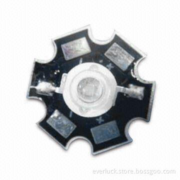 1W Blue High Power LED with Star Aluminum Heat-sink and 350mA.Maximum Forward Current